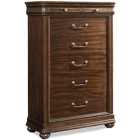 Transitional Chest of Drawers with 6 Drawers